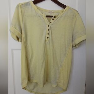 Jane and Delancey Yellow Blouse
